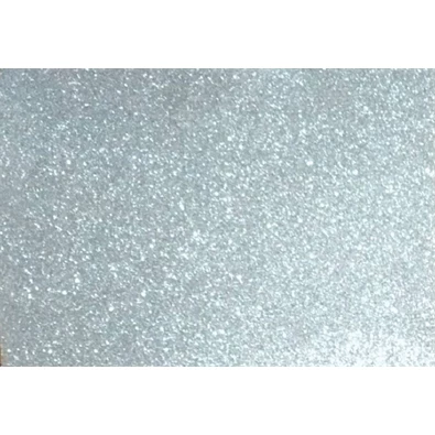 Kreatív 20x30cm öntapadós 2mm glitteres ezüst dekorgumilap