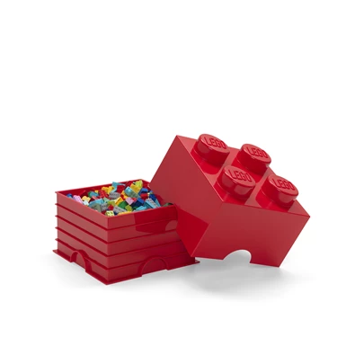 LEGO Tárolódoboz 2x2, piros (5,6 literes)