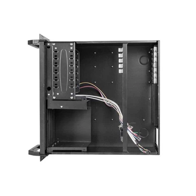 Lanberg SC01-4504-08B 19" 4U SZÉL:430 MÉLY:450mm MAG:177 táp nélküli rack szerver ház