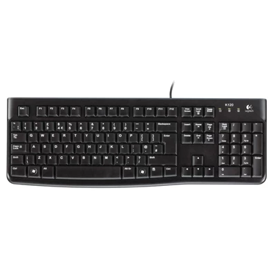 Logitech K120 HUN USB fekete OEM billentyűzet