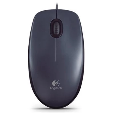 Logitech M100 USB fekete egér