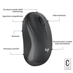 Logitech M240 Silent Bluetooth fekete egér