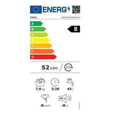 Midea MF200W70WB/W-HU 7 kg elöltöltős mosógép