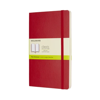 Moleskine Notesz Qp618F2 Puha Skarlát Piros "L" Sima