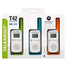 Motorola Talkabout T42 Triple Pack walkie talkie (3db)