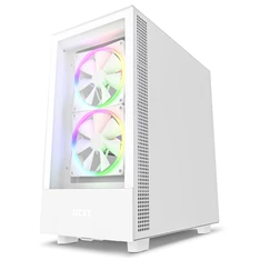 NZXT H5 Elite Fehér (Táp nélküli) ablakos ATX ház