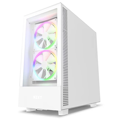 NZXT H5 Elite Fehér (Táp nélküli) ablakos ATX ház