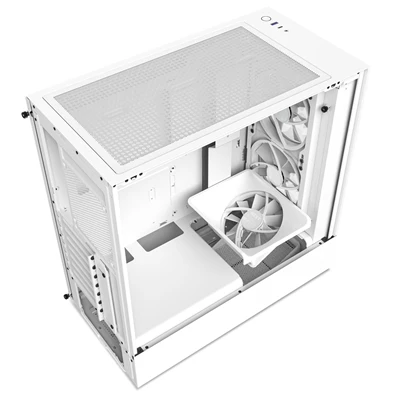 NZXT H5 Elite Fehér (Táp nélküli) ablakos ATX ház