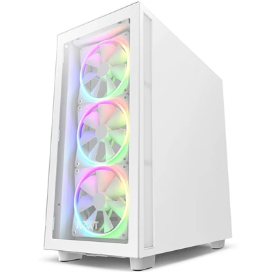 NZXT H7 Elite 2023 Fehér (Táp nélküli) ablakos ATX ház