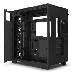 NZXT H9 Flow Fekete (Táp nélküli) ablakos ATX ház