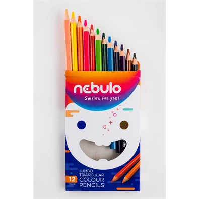 Nebulo jumbo háromszög alakú 12 db-os színes ceruza készlet