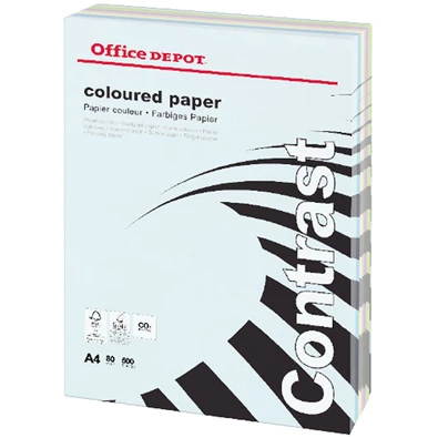 Office Depot A4 80g 50x10lapos vegyes színű másolópapír