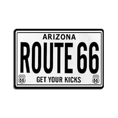 PF Route 66 20x30 cm-es retro dekor fémtábla