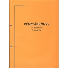 A.SZNY.504 A4 álló 50lapos "Pénztárkönyv" nyomtatvány