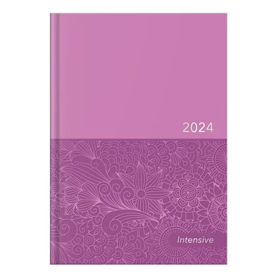 PerioD Intensive 2024-es A5 napi beosztású lila lakk papír határidőnapló