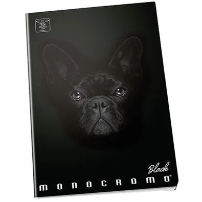 Pigna Moncromo Black Dog A5 vonalas notesz