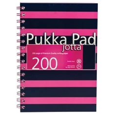 Pukka Pad Jotta Pad Navy Pink A4 200 oldalas vonalas spirálfüzet