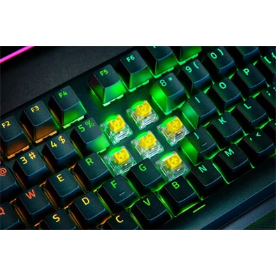 Razer BlackWidow V4 US fekete (yellow switch) gamer billentyűzet