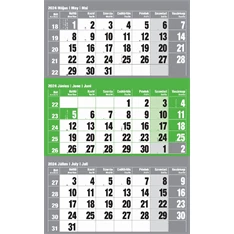 Realsystem 2024-es 6061 12lapos zöld speditőr naptár