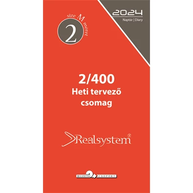 Realsystem 2/400 éves heti beosztású gyűrűs naptár kiegészítő