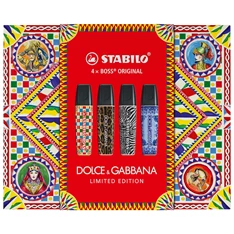 STABILO BOSS ORIGINAL DOLCE&GABBANA Edition 4 db-os szövegkiemelő készlet