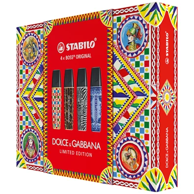 STABILO BOSS ORIGINAL DOLCE&GABBANA Edition 4 db-os szövegkiemelő készlet