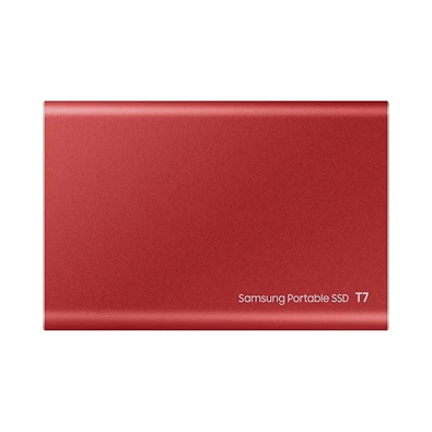 Samsung 2000GB USB 3.2 (MU-PC2T0R/WW) piros T7 külső SSD