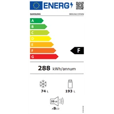 Samsung BRB26615FWW/EF beépíthető alulfagyasztós hűtőszekrény