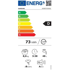 Samsung WW80T4540AX/LE elöltöltős mosógép