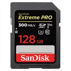 Sandisk 00121506 128GB SD (SDXC Class 10 UHS-II U3) Extreme Pro memória kártya