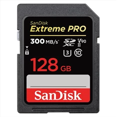 Sandisk 00121506 128GB SD (SDXC Class 10 UHS-II U3) Extreme Pro memóriakártya