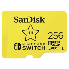 Sandisk 00183573 256GB SD micro (SDXC Class 10 UHS-I U3) Nintendo Switch memória kártya