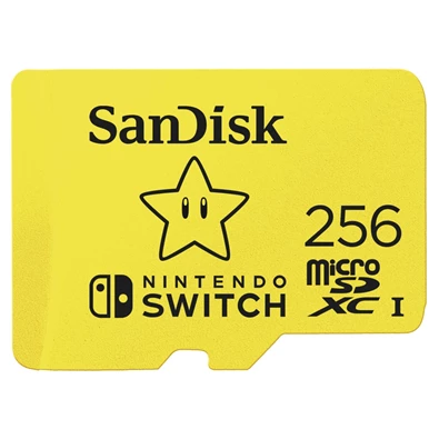 Sandisk 00183573 256GB SD micro (SDXC Class 10 UHS-I U3) Nintendo Switch memória kártya