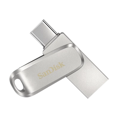 Sandisk 256GB USB3.1/Type-C Dual Drive Luxe Ezüst (186465) Flash Drive