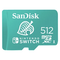 Sandisk 00186522 512GB SD micro (SDXC Class 10 UHS-I U3) Nintendo Switch memóriakártya