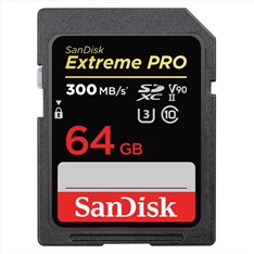 Sandisk 00121505 64GB SD (SDXC Class 10 UHS-II U3) Extreme Pro memória kártya