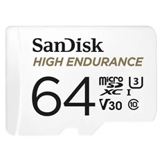 Sandisk 00183566 64GB SD micro (SDXC Class 10 UHS-I U3) High Endurance memória kártya