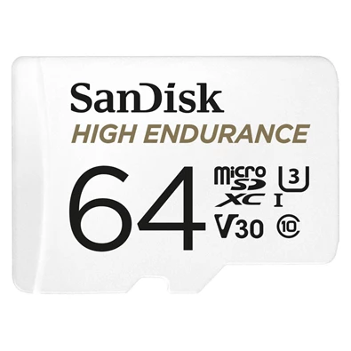 Sandisk 00183566 64GB SD micro (SDXC Class 10 UHS-I U3) High Endurance memória kártya