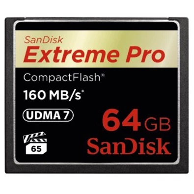 Sandisk 00123844 64GB Compact Flash Extreme Pro memória kártya
