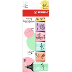 Stabilo Boss Mini Pastellove 6db-os vegyes színű szövegkiemelő
