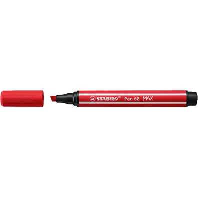 Stabilo Pen 68 MAX vágott hegyű piros prémium rostirón
