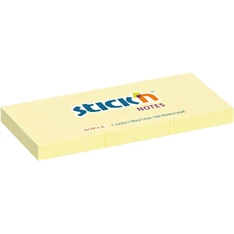 Stick`N 38x51 mm 3x100 lap pasztell sárga öntapadó jegyzettömb