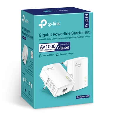 TP-Link TL-PA7017 AV1000 Passthrough Powerline Kit