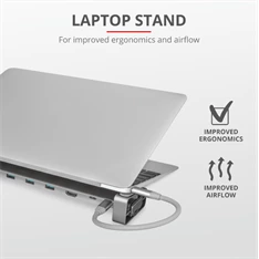 Trust Dalyx USB-C 10 in 1 multiport dokkoló