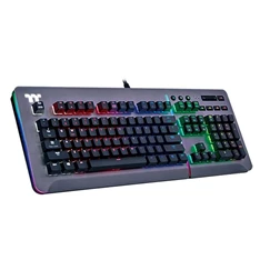 Ttesports Level 20 RGB Titanium (Cherry MX speed silver) US USB mechanikus gamer billentyűzet