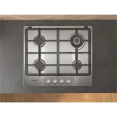 Whirlpool TKRL 661 IX EU inox beépíthető gáz főzőlap