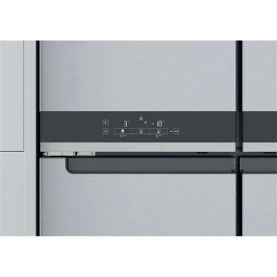 Whirlpool WQ9 U2L Total NoFrost inox Side-by-Side hűtőszekrény