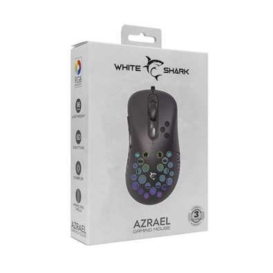 White Shark AZRAEL GM-5013B fekete gamer egér