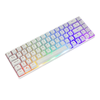 White Shark GK-2201W-HU RONIN-W fehér gamer billentyűzet