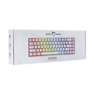 White Shark GK-2201W-HU RONIN-W fehér gamer billentyűzet